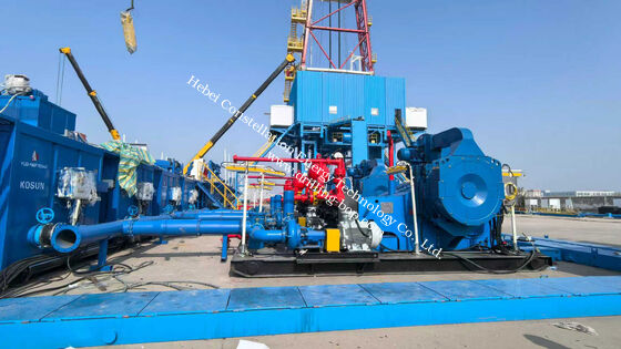 F1600 Model Mud Pump Unit With Motor Drive 3000 Psi Rated Pressure